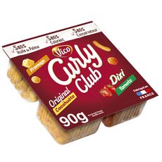 CURLY Club assortiment de biscuits soufflés apéritifs 90g