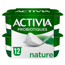 ACTIVIA Probiotiques - Yaourt nature 12x125g