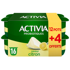 Activia Yaourt Bifidus Saveur Citron 16x125g Pas Cher A Prix Auchan