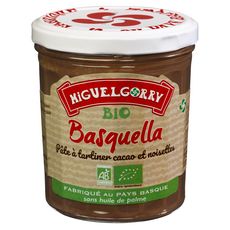 MIGUELGORRY Basquella pâte à tartiner cacao et noisettes bio 320g