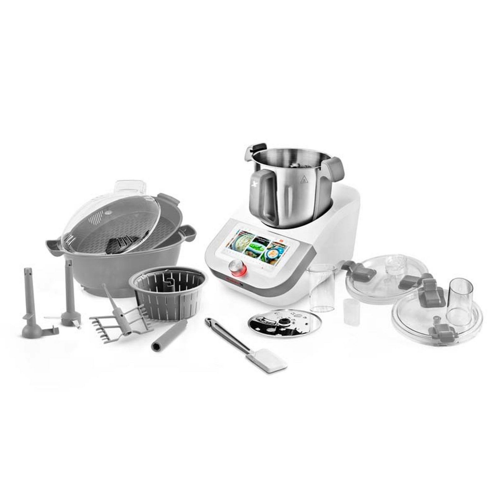 Monsieur Cuisine Smart robot multifonctions SilverCrest 1000W Blanc :  : Cuisine et Maison