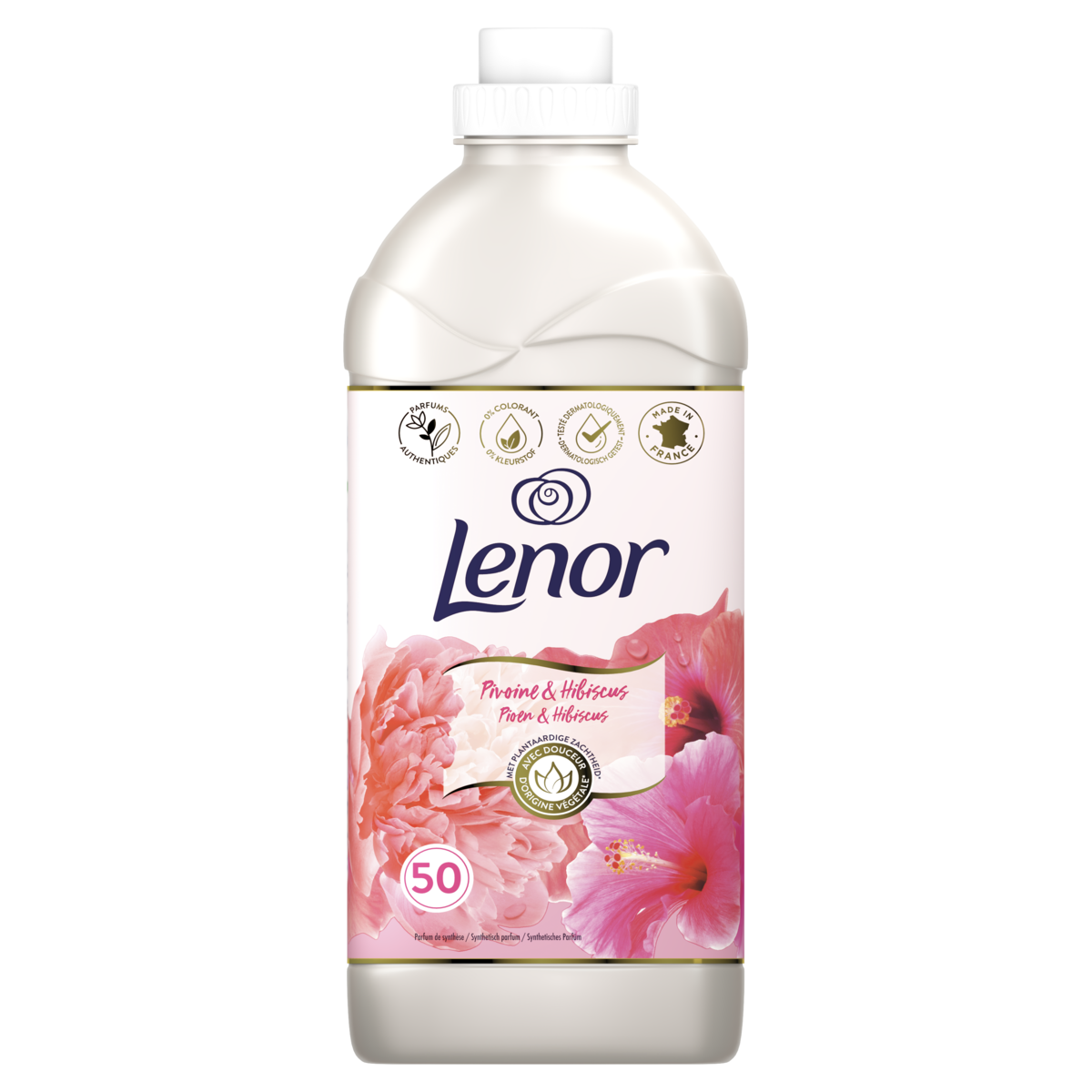 LENOR Adoucissant liquide pivoine et hibiscus 50 lavages 1.15l