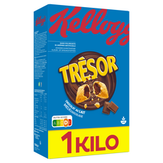 KELLOGG'S Trésor Céréales fourrées chocolat au lait 1kg