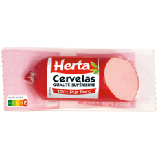 HERTA Cervelas qualité supérieure 100% pur porc 200g