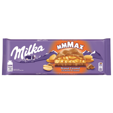MILKA Mmmax tablette de chocolat au lait fourré cacahuète et caramel 1 pièce 276g