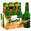 TOURTEL Bière Twist sans alcool 0.0% aromatisée nectarine et citron vert bouteilles 6x27.5cl
