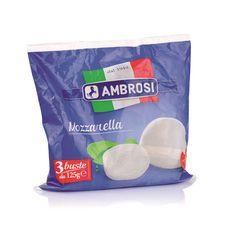 AMBROSI Mozzarella 3x125g
