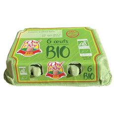 L'OEUF DE REY Œufs bio 6 œufs