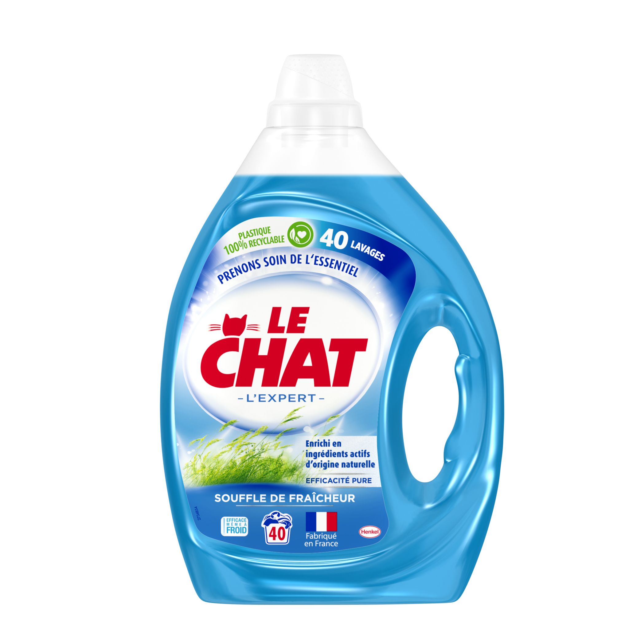 Le Chat L'Expert Bicarbonate – Lessive liquide – 100 lavages (4 x