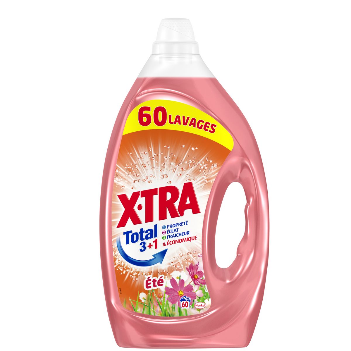 Lessive liquide X-Tra Total moins chère : 12.04 litres à 13.15 €