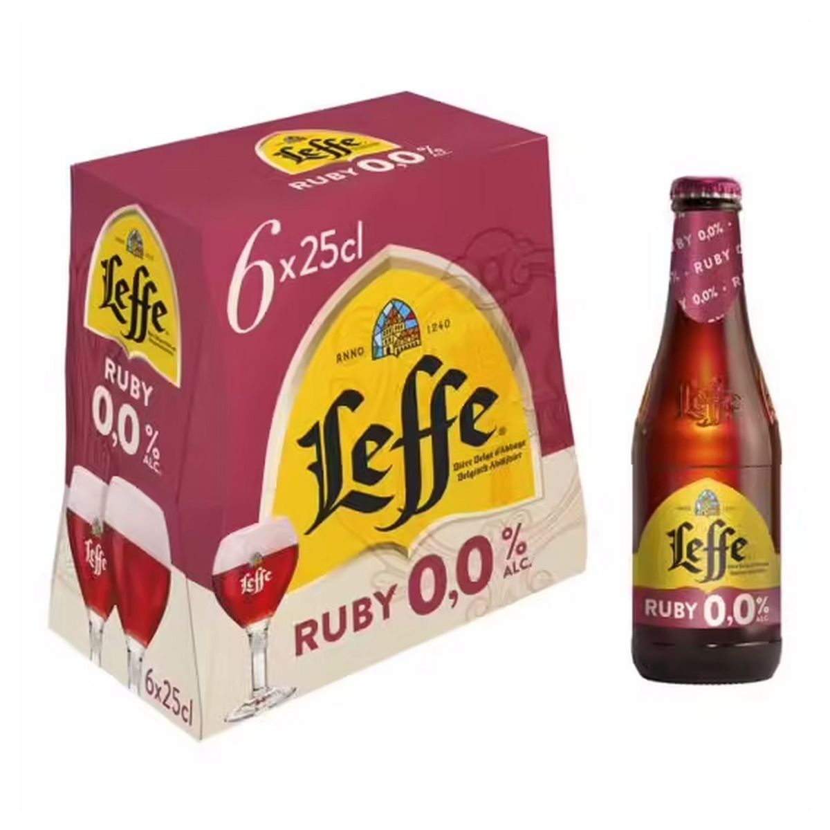 Leffe Bi Re Ruby Sans Alcool Aromatis E Fruits Rouge Bouteilles X Cl Pas Cher Prix Auchan