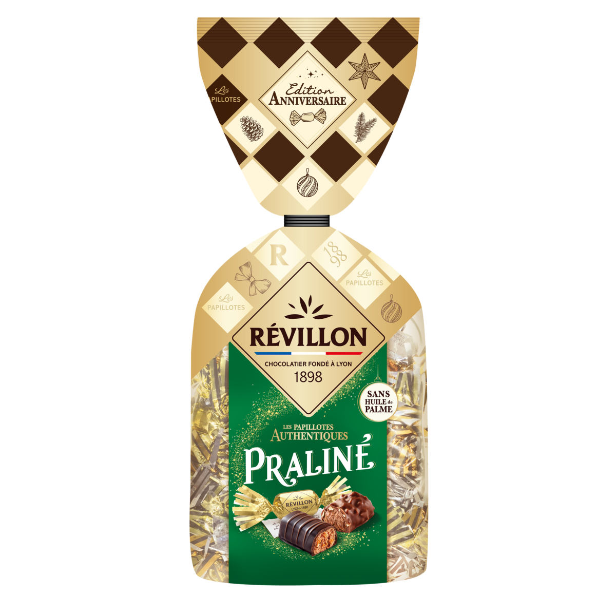 REVILLON CHOCOLATIER Les papillotes authentiques au chocolat praliné 30 ...