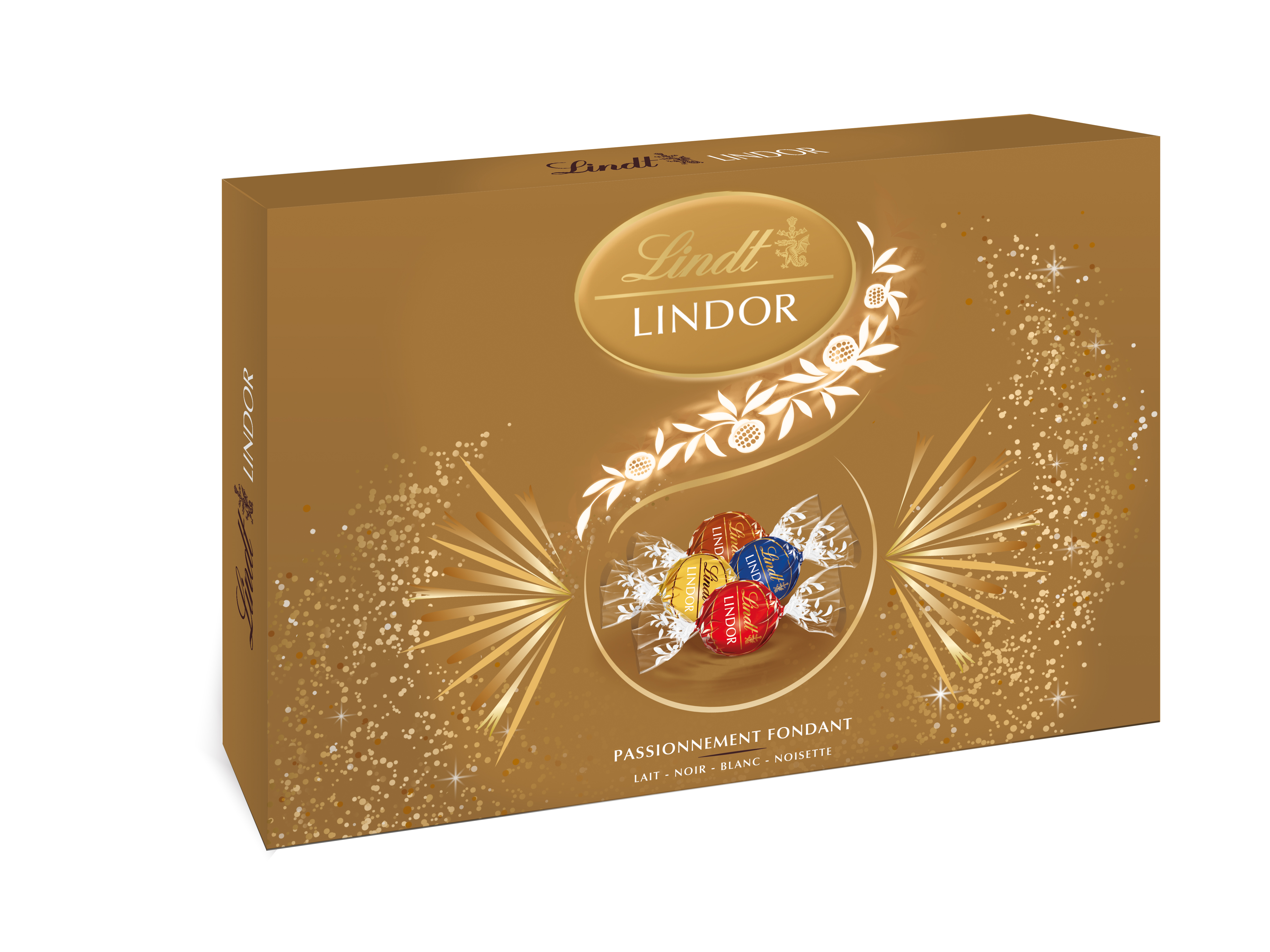 Chocolat assortiment bouchées au lait et noir LINDOR LINDT : la