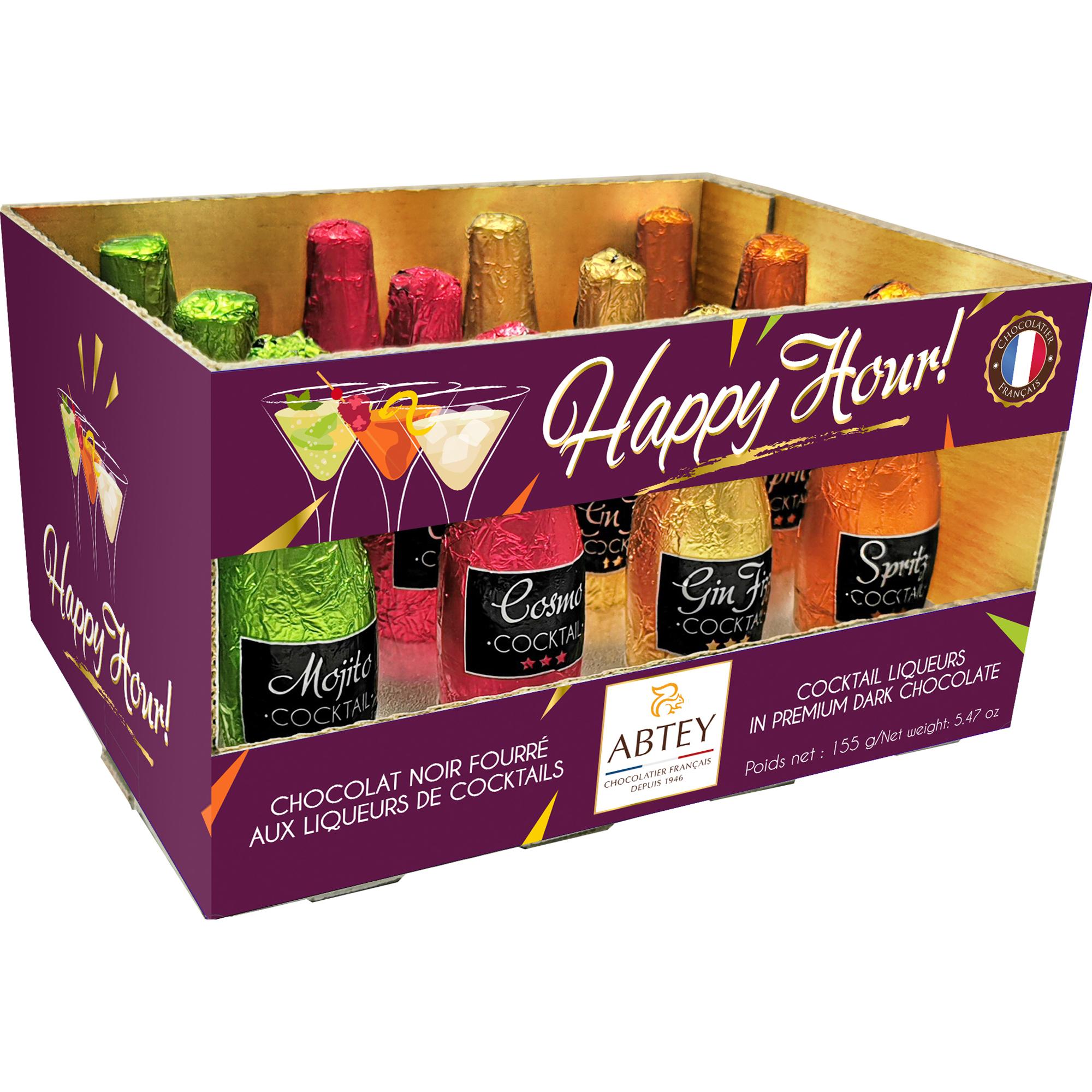 Coffret de fruits fourrés à la liqueur* - 12 chocolats