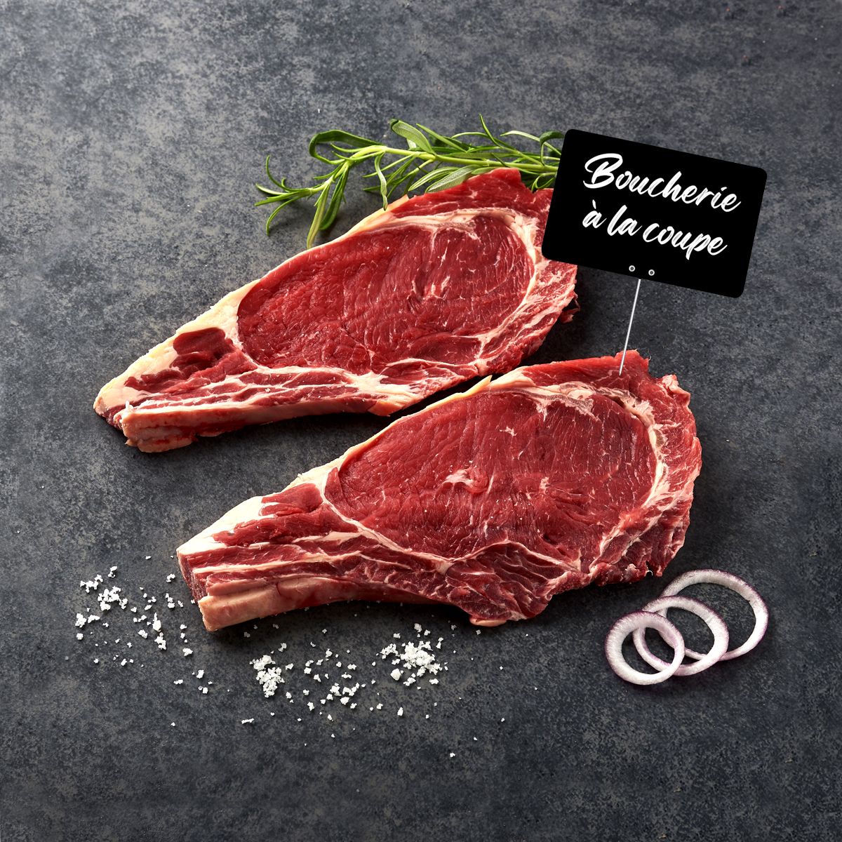 MON BOUCHER Entrecôte de boeuf *** à griller bio 1 pièce 500g pas cher