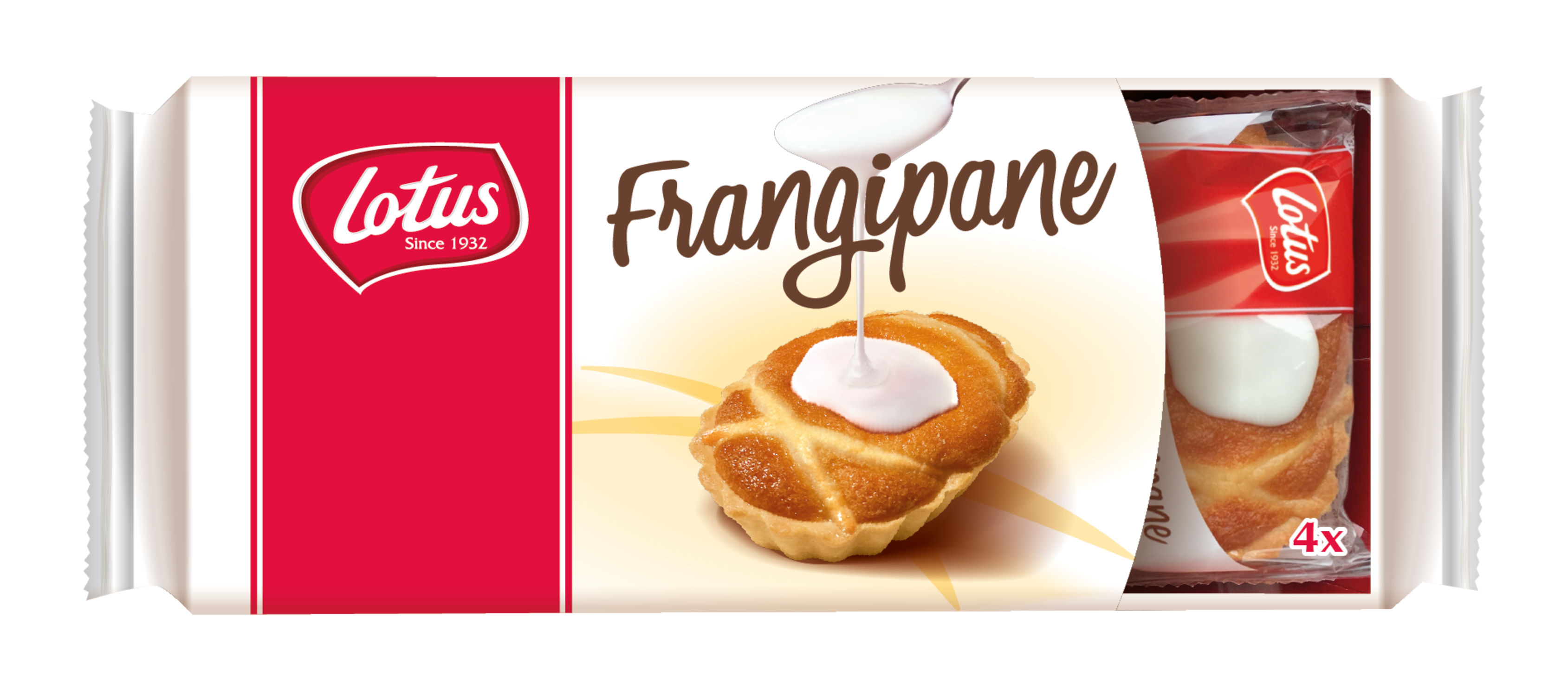 LOTUS Gâteaux frangipane sachets individuels 4 gâteaux 208g pas cher -  Auchan.fr