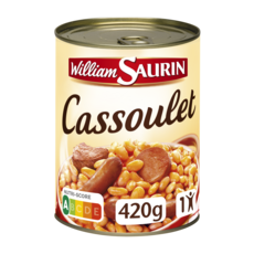 WILLIAM SAURIN Cassoulet mitonné sans colorant sans arôme artificiel 1 personne 420g