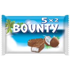 BOUNTY Barres chocolatées à la noix de coco 5x 2 barres 285g