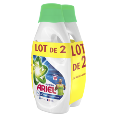 ARIEL Power lessive liquide active odor defense 2x29 lavages 2x1.45l