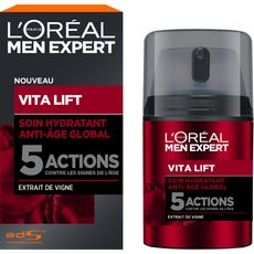 L'OREAL Men Expert Vita Lift soin hydratant anti-âge global 5 actions à l'extrait de vigne 50ml