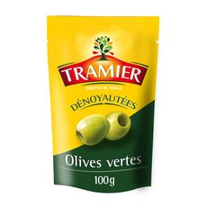 TRAMIER Olives vertes dénoyautées 100g