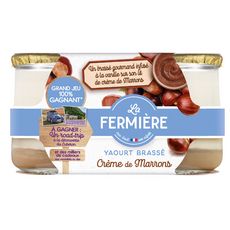 LA FERMIERE Yaourt brassé crème de marrons 2x160g
