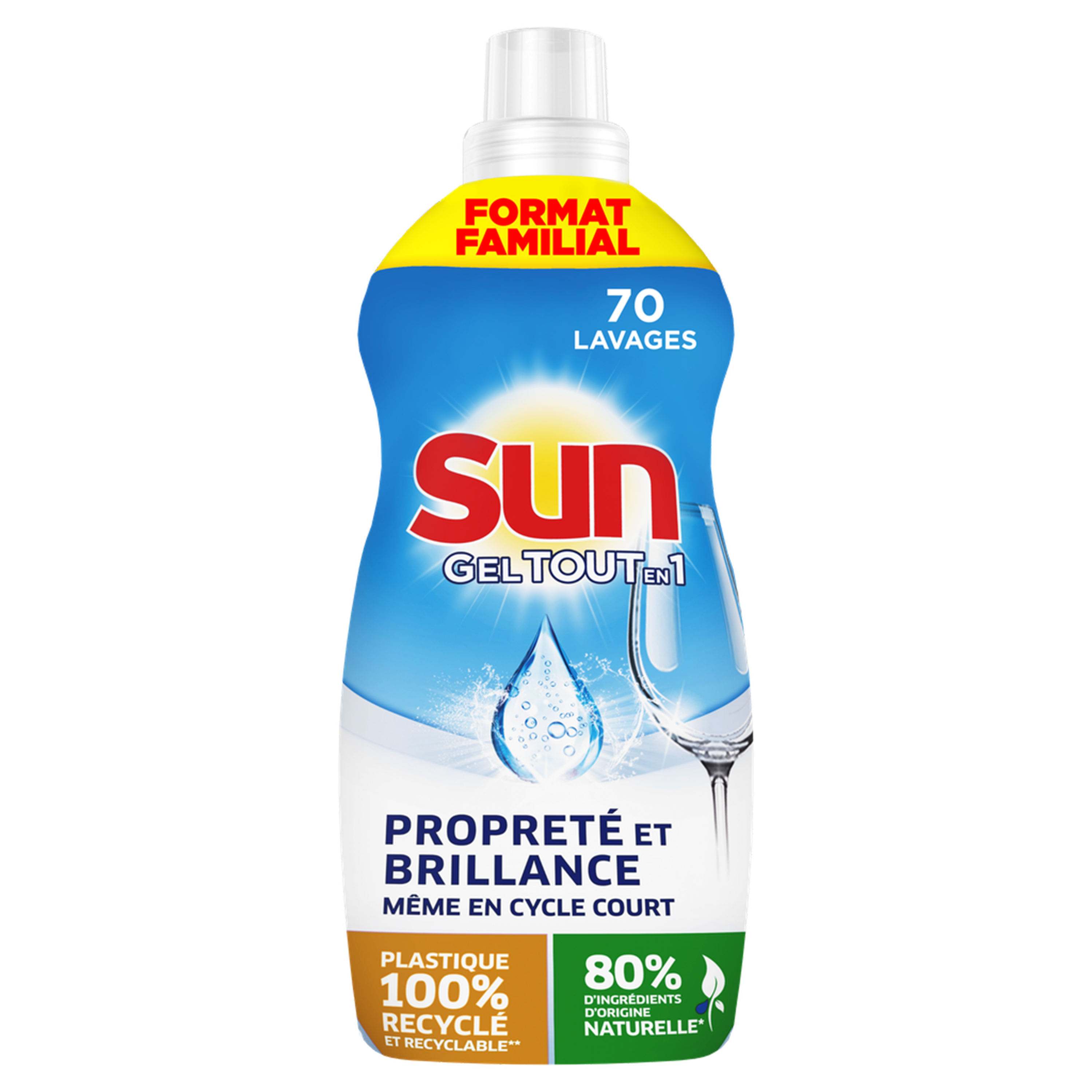 Nettoyant pour Lave-Vaisselle Sun, Liquide de Rinçage Sun