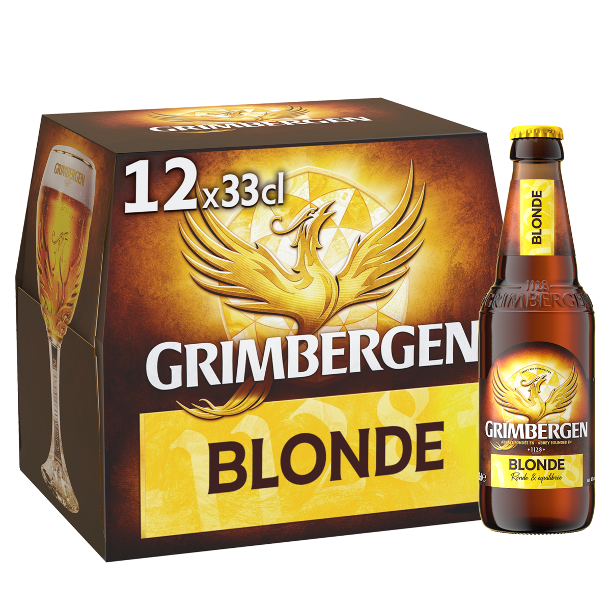 GRIMBERGEN Bière blonde 6.7% bouteilles 12x33cl