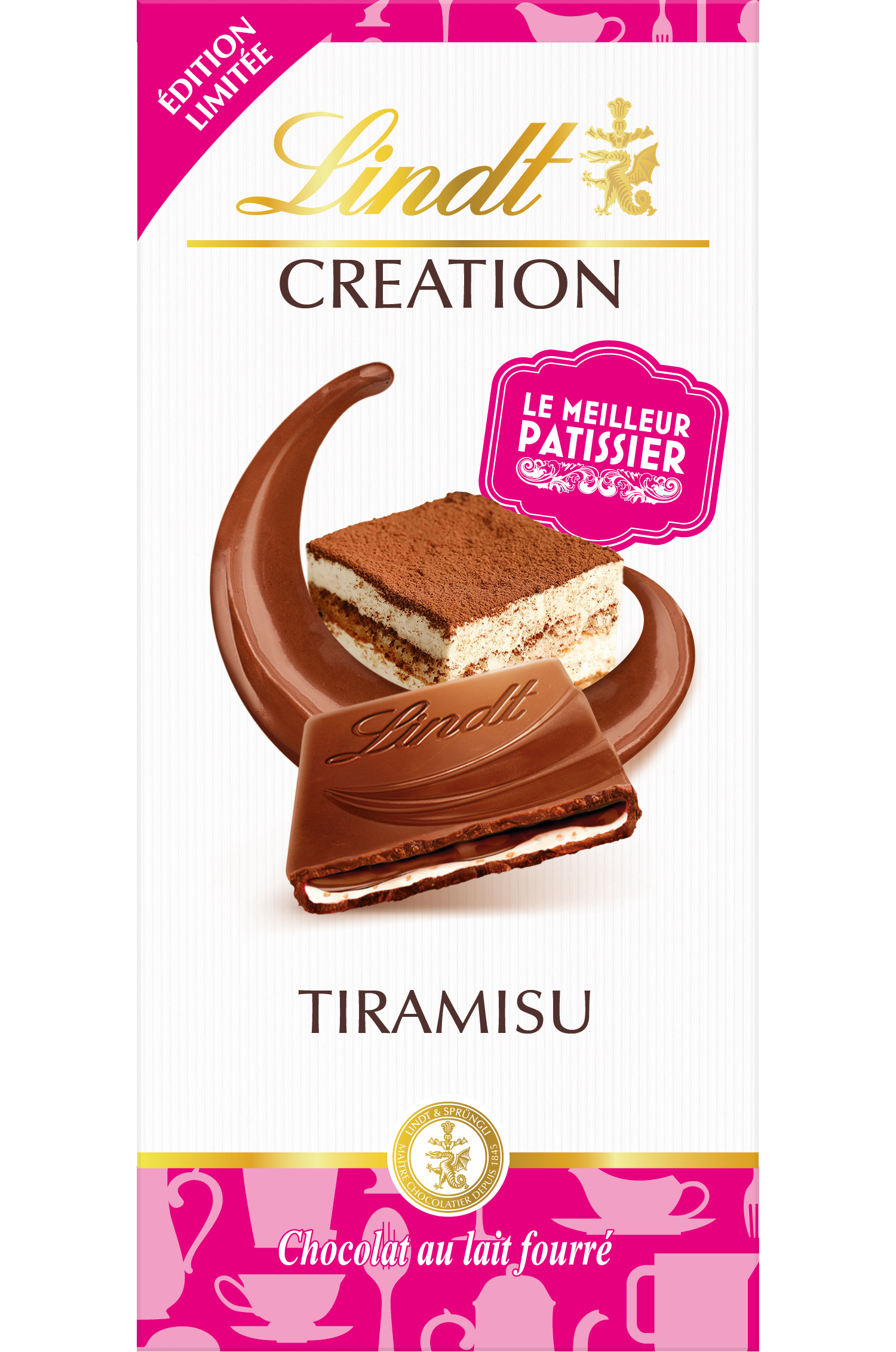 Tablette de chocolat Lait Crème Brûlée CREATION LINDT