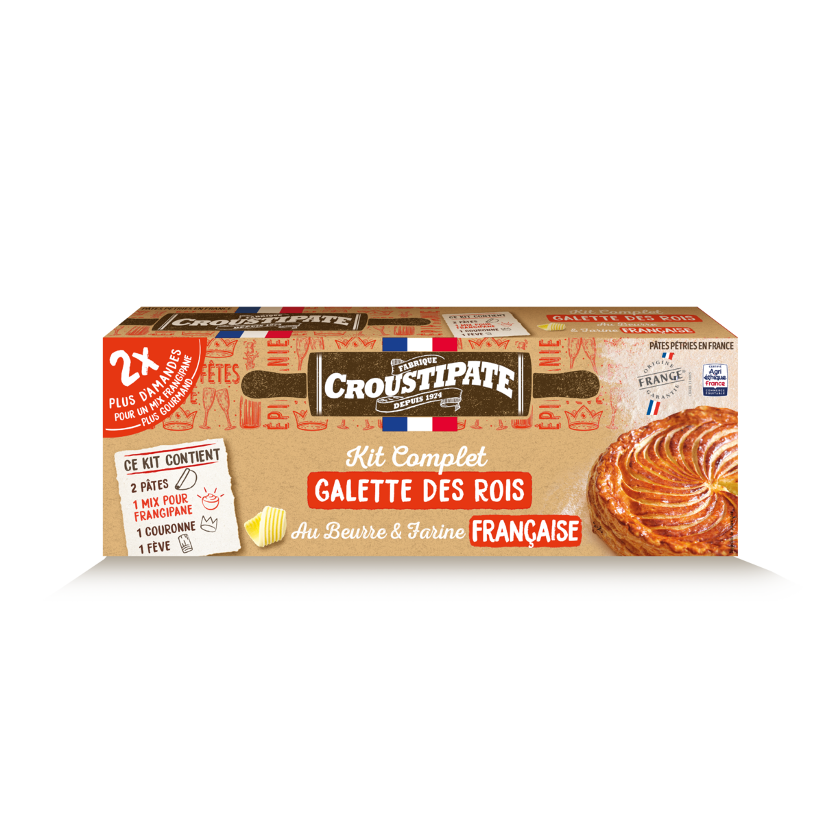 CROUSTIPATE Kit galette des rois 580g pas cher - Auchan.fr