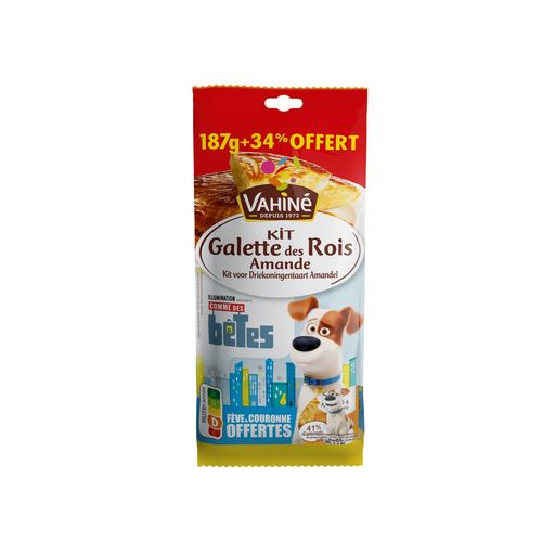 VAHINE Kit galette des rois amande 187g+34% offerts pas cher 