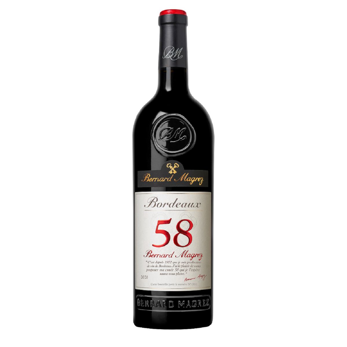 Vin rouge AOP Bordeaux 58 Bernard Magrez 75cl