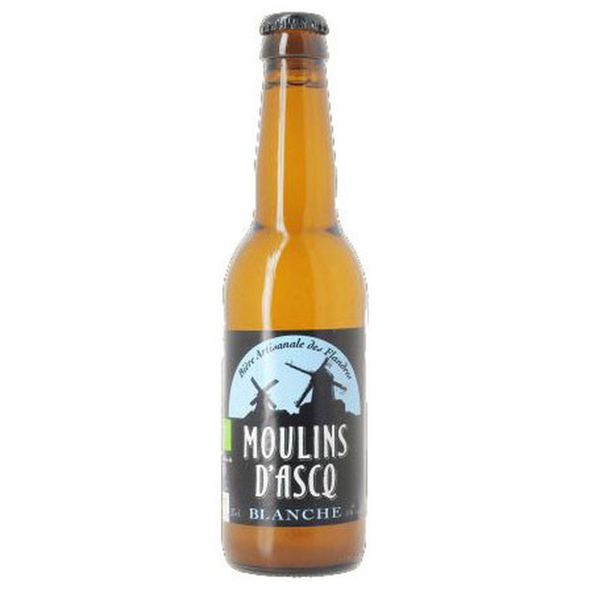 MOULINS D'ASCQ Bière blanche bio 5% 33cl