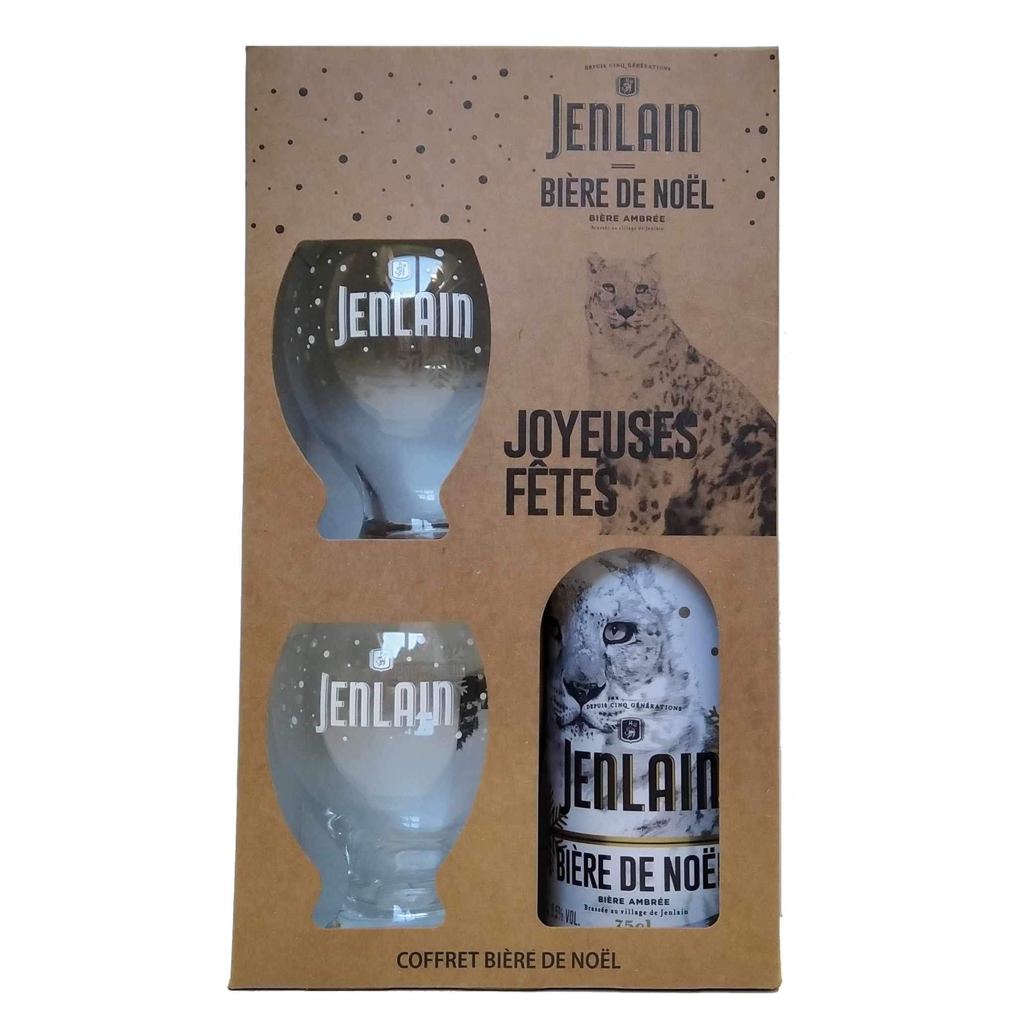 JENLAIN Bière de Noël ambrée 8.5% 75cl pas cher 