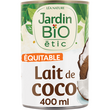 JARDIN BIO ETIC Lait de coco en boîte 400ml