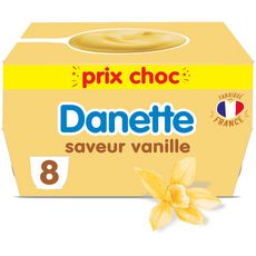 DANETTE Crème dessert saveur vanille 8x125g