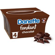 DANETTE Fondant au chocolat 4x125g