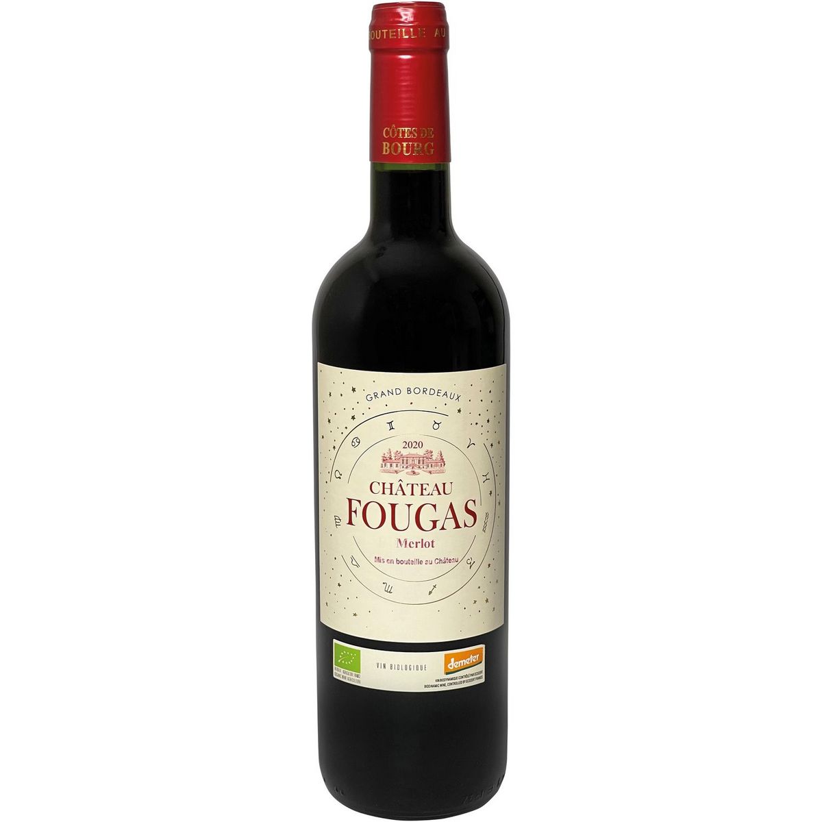 Vin rouge AOP Côtes de Bourg Château Fougas 2020 75cl