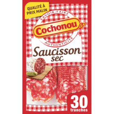 COCHONOU Saucisson sec tranches fines 30 tranches 93g
