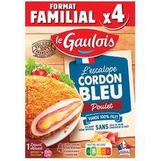 LE GAULOIS Escalopes cordon bleu de poulet 4 pièces 400 g