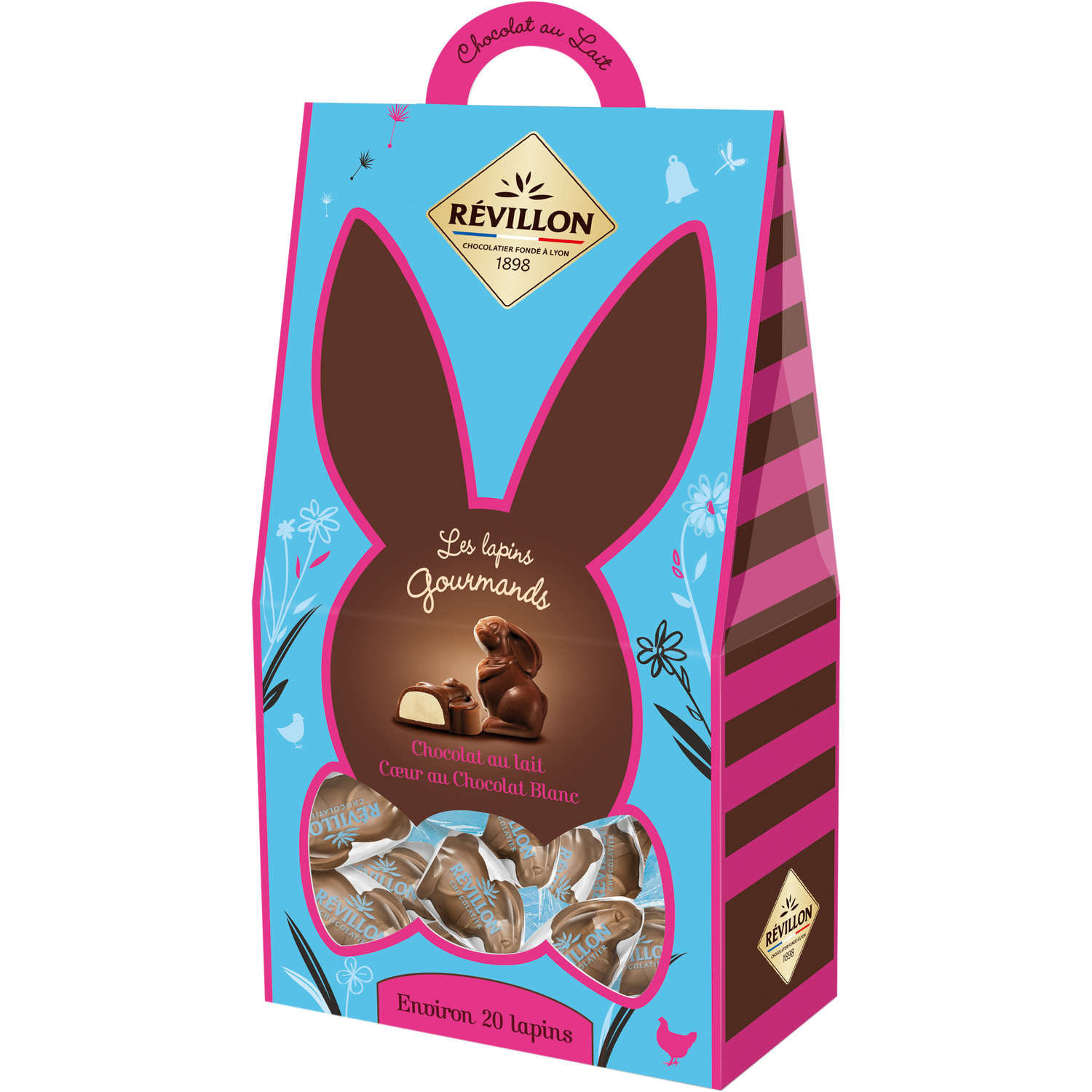 Lapin rigolo, chocolat au lait - 300g - Espèce de Ganache - Chocolaterie  artisanale