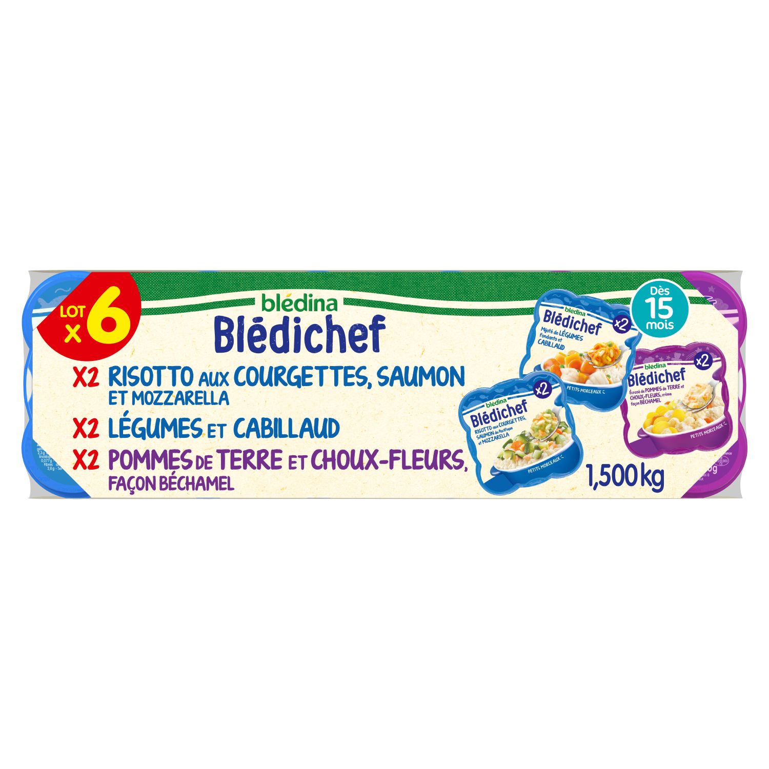 Repas bébé Blédichef 12 mois Pdt céleri saumon -230g, acheter en ligne