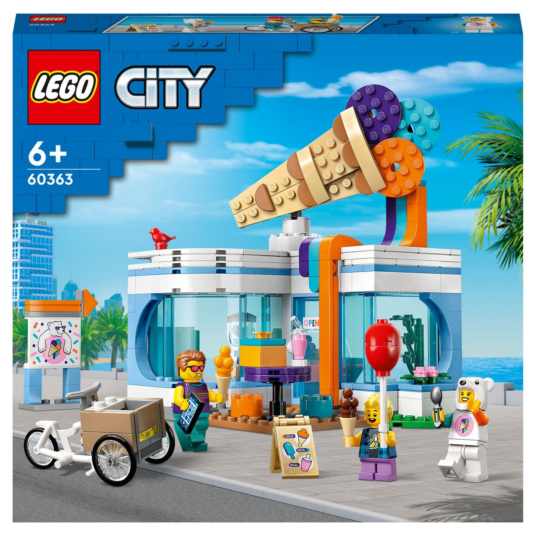 LEGO City 60314 - La Course-Poursuite du Camion de Glaces, Jouet Voiture  Enfants dès 5 Ans pas cher 