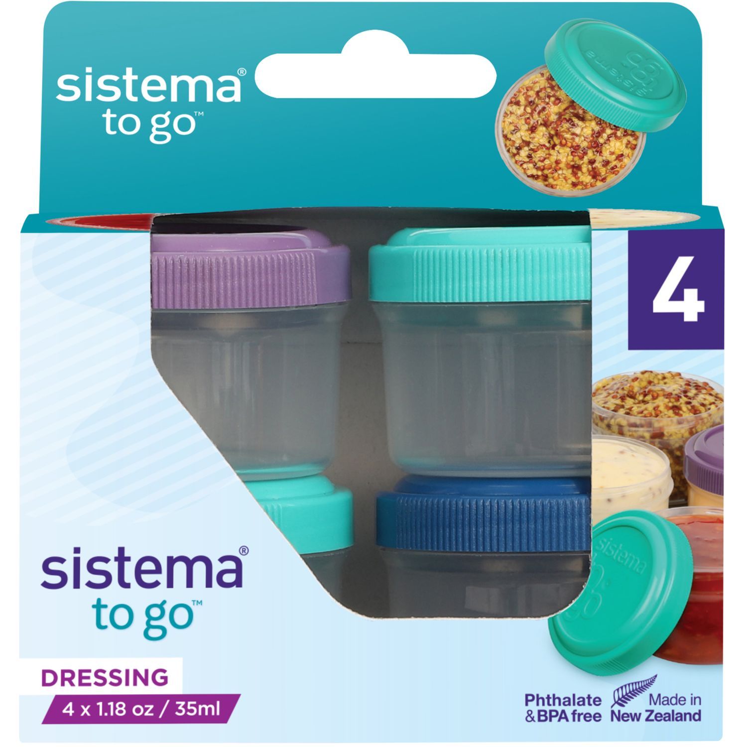 Lot de 3 Boîtes Alimentaires Hermétiques 4,2L Sistema!