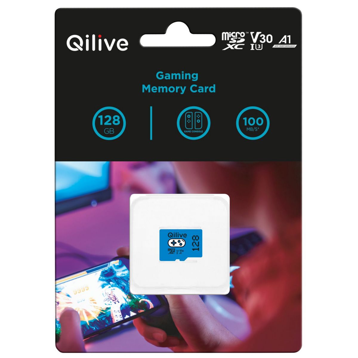 QILIVE Carte mémoire Micro SDXC - 128 Go + Adaptateur SD pas cher