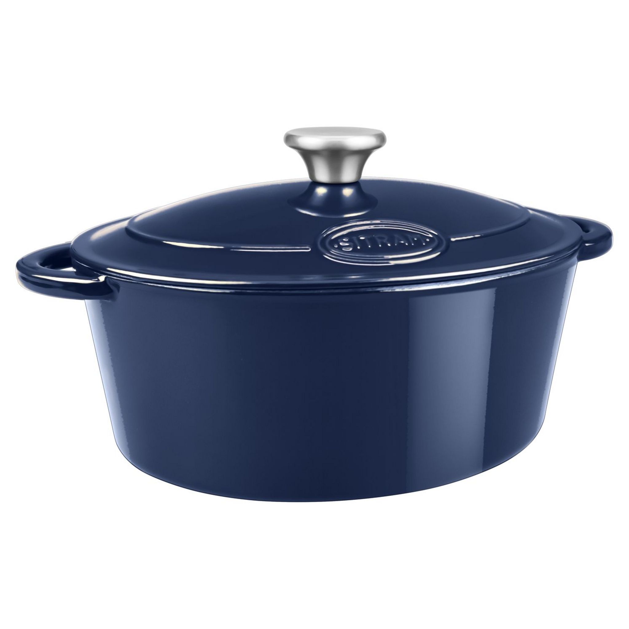 SITRAM Cocotte ovale 4L TFI - Bleu pas cher 