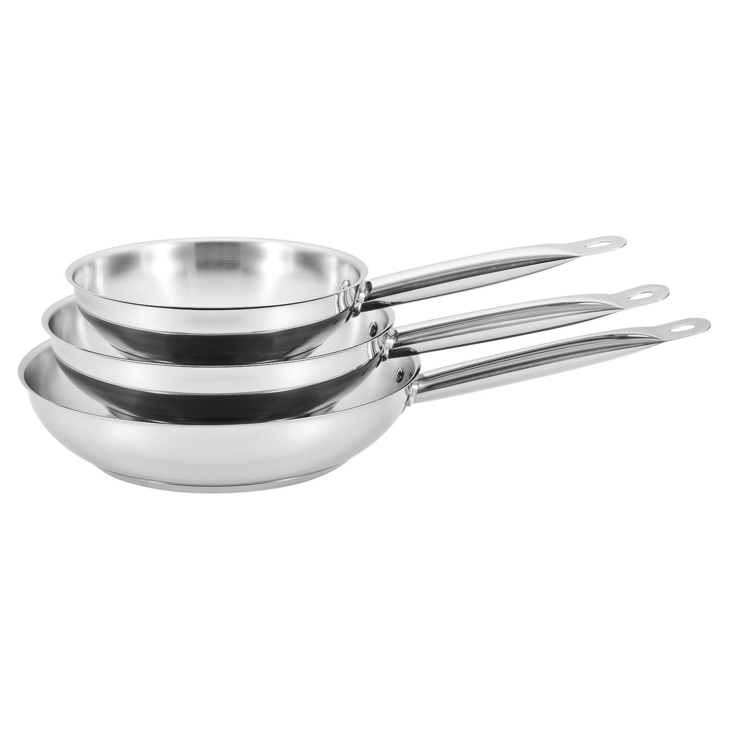 Lot de 3 Poêles Induction Compatibles avec Tous Feux de Cuisson 20