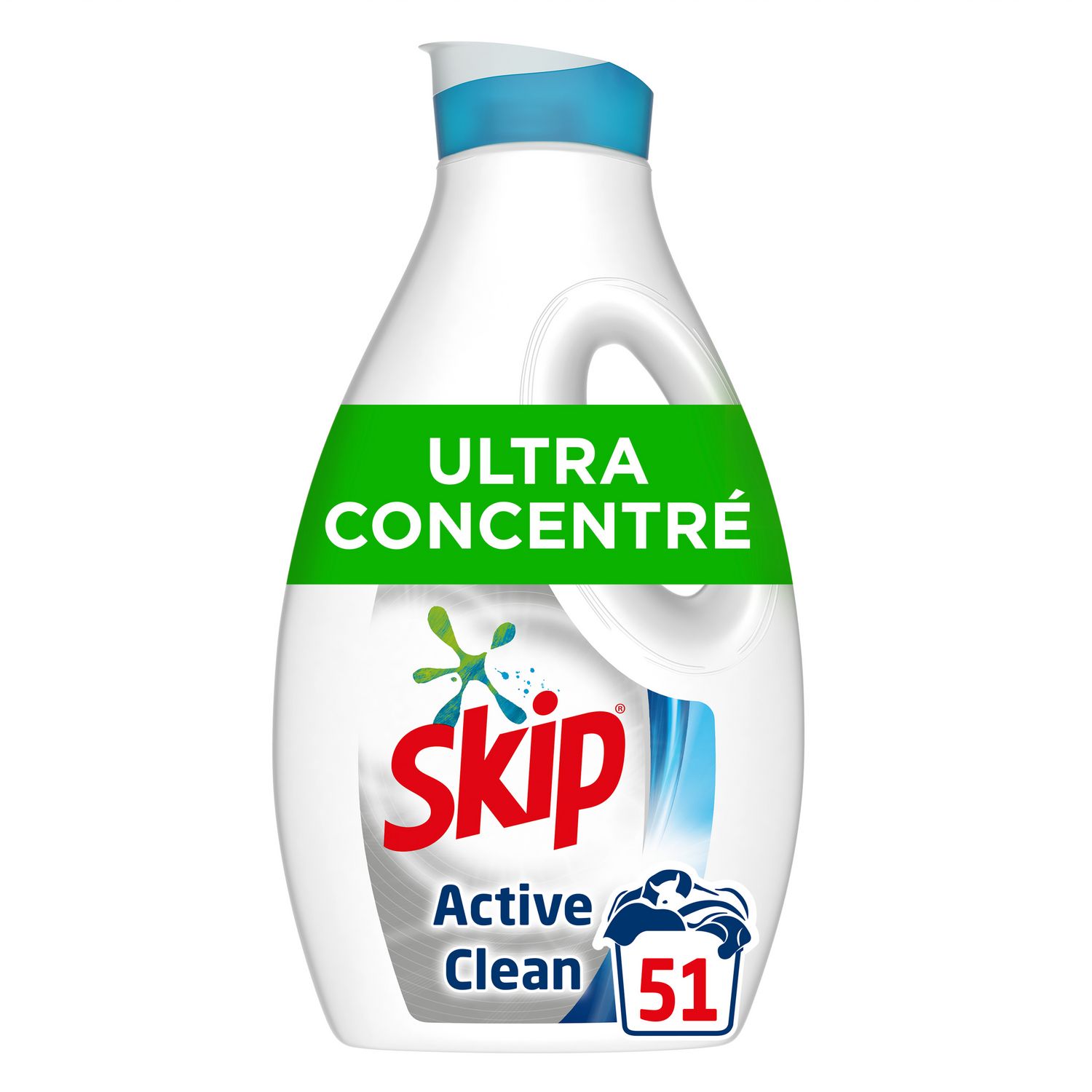 SKIP Skip lessive diluée active clean 25 lavages pas cher 