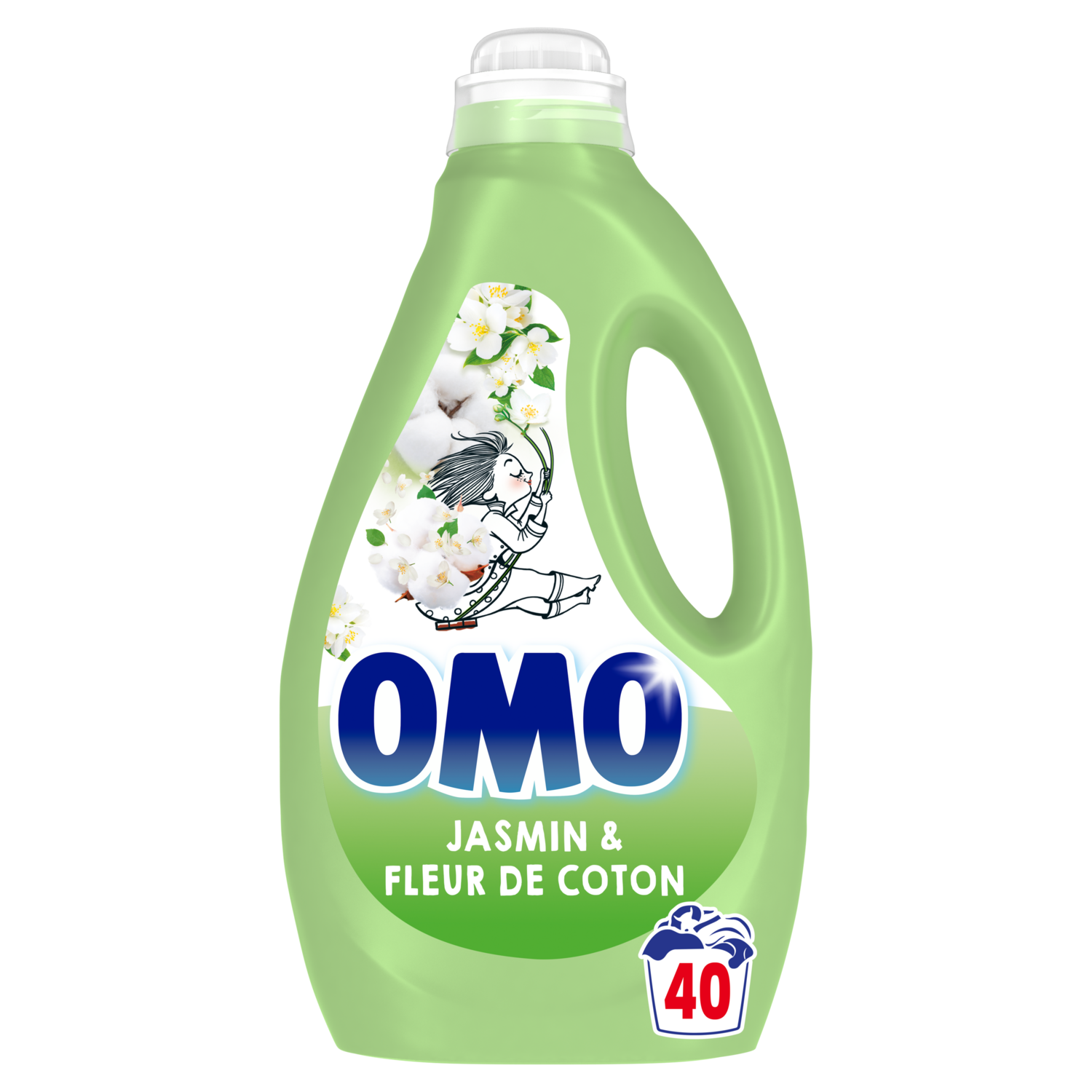 Lessive Omo 81 lavages - Capsules Lessive Jasmin & Fleur de