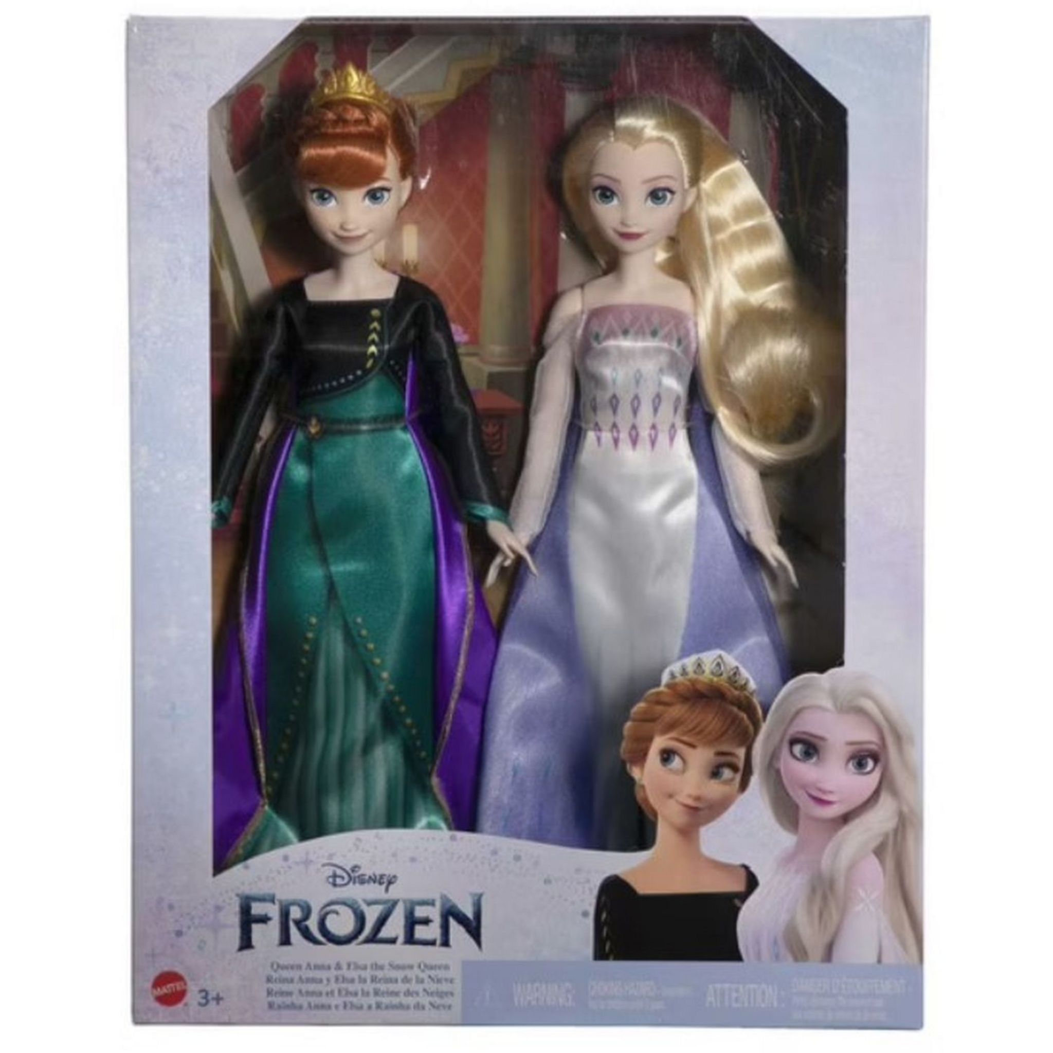 MATTEL Coffret Anna et Elsa Reine des Neiges pas cher Auchan